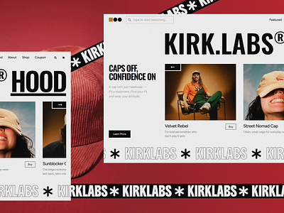 Slider Design Exploration Concept for Headwear Brand branding ecommerce design ecommerce web design elementor hero section homepage landing page minimalist design slider design ui ui exploration web design web redesign wordpress