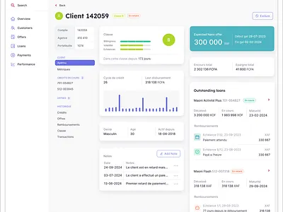 Loan in Default app design ui ux web design