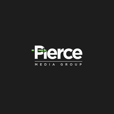 Modern Logo Design for Pierce Media Group – Bold, Clean & Minima company logo