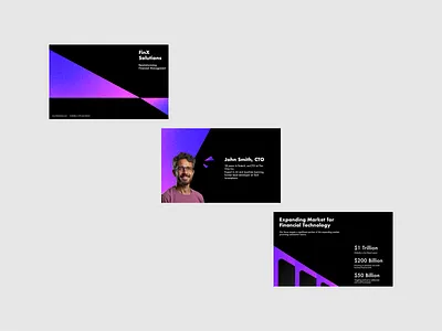 Seed Funding Pitch Deck - Fin X Solutions ai pitchdeck bold presentation branding dark them presentation design funding presentation gradient presentation investor pitch deck ivestor presentation pitch deck pitch deck design powerpoint presentation seed funding ui ui design