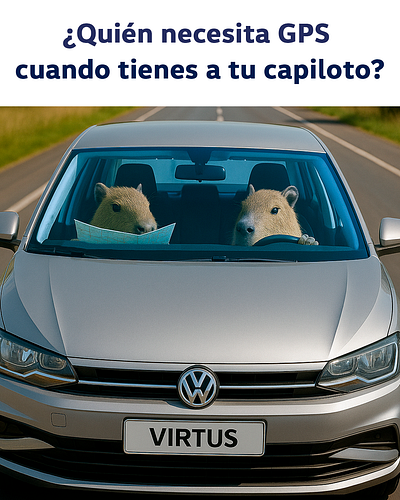Meme de VW capibara facebook graphic design meme post publicacion virtus volks volkswagen vw