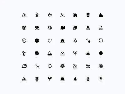 New Nature Icons Coming Soon to MynaUI Icons design icon iconography icons minimal ui web design