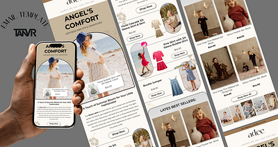 Email Template design for baby fashion cenva email template figma graphic design klaviyo mailchimp