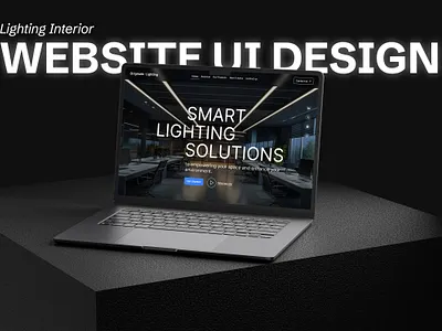 Smart Lighting Solutions — Corporate Interior Website UI Design corporate lighting design interior company website ui ui design ux ux design ux laws web design web development website website ui design
