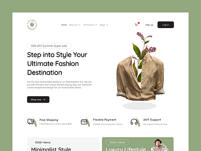Fashion eCommerce Website Design branding clothing store e commerce design e commerce website ui ecommerce business ecommerce landing page ecommerce platform ecommerce website design fashion fashion ecommerce website fashion marketplace fashion website landing page landing page ui online shop shopping store shopping website ui design website website homepage