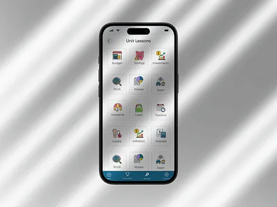 Unit Lessons - Financial Literacy App edutech fintech learning ui ux