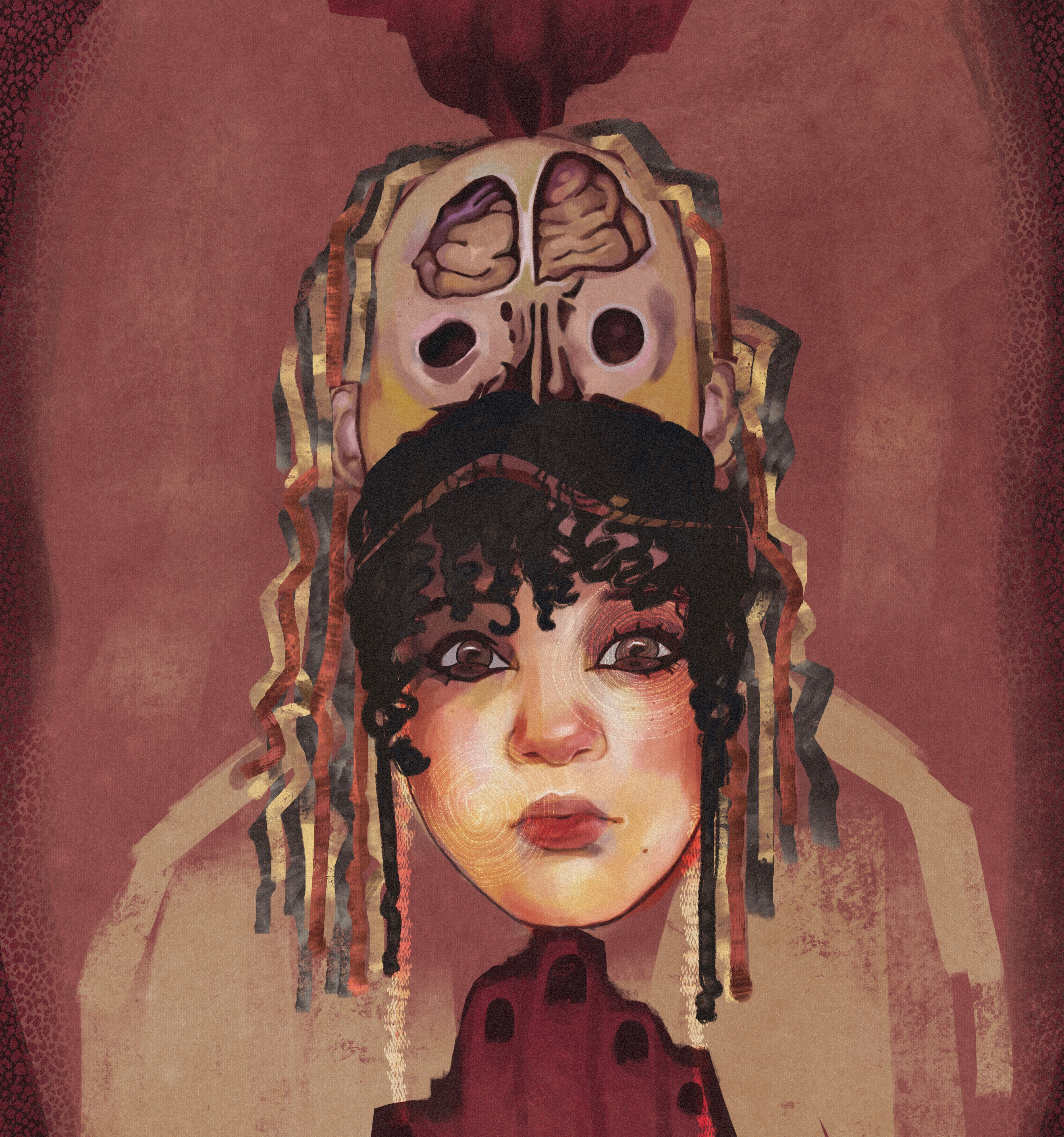 Self portrait graphic design illustration