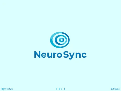 NeuroSync – Minimal Futuristic Tech Logo futuristic pixuno pixunoagency
