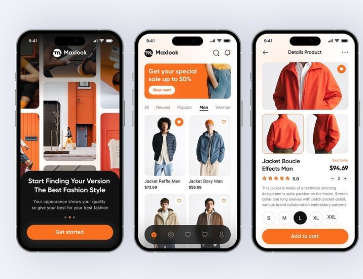 Example of Mobile App UI  E Commerce