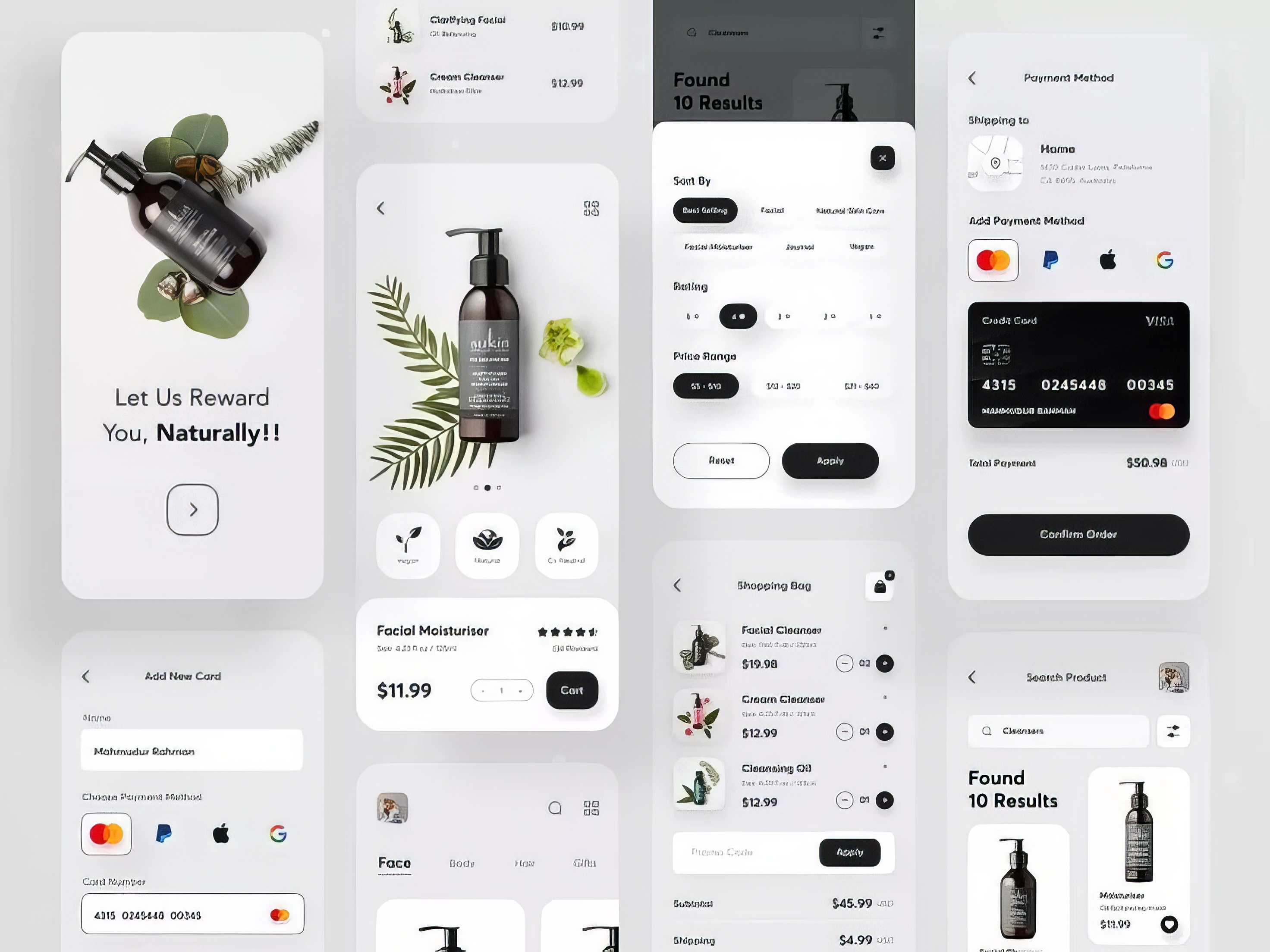 Example of Beauty Product Mobile App
