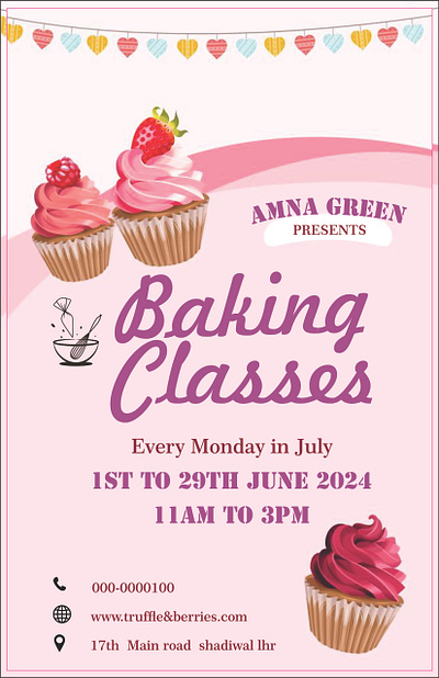 Poster Design For Baking art and design baking poster creative design graphic design poster design print design typography