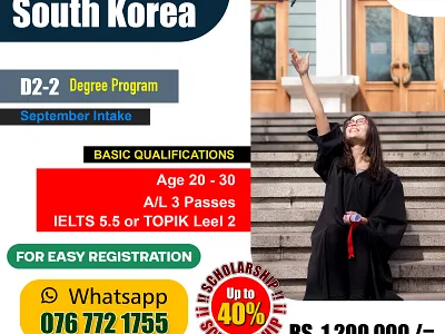 Flyer Design Study in Korea September Intake flyer design graphic design marketing campaing photoshop