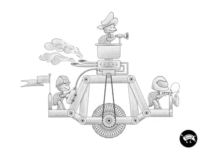 Turtles in a hurry affinity affinitydesigner character character design digital illustration funny illustration machine mechanical pencildog racing speed turtles