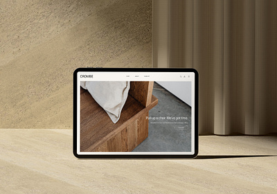 Crombe furniture homewares joinery website design