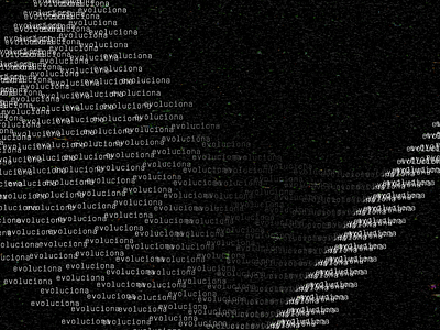 Evolve dark evolution letter tech text texture