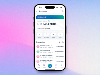 Banking App: Minimalist Design bank bankingapp figma finance qr userexperience