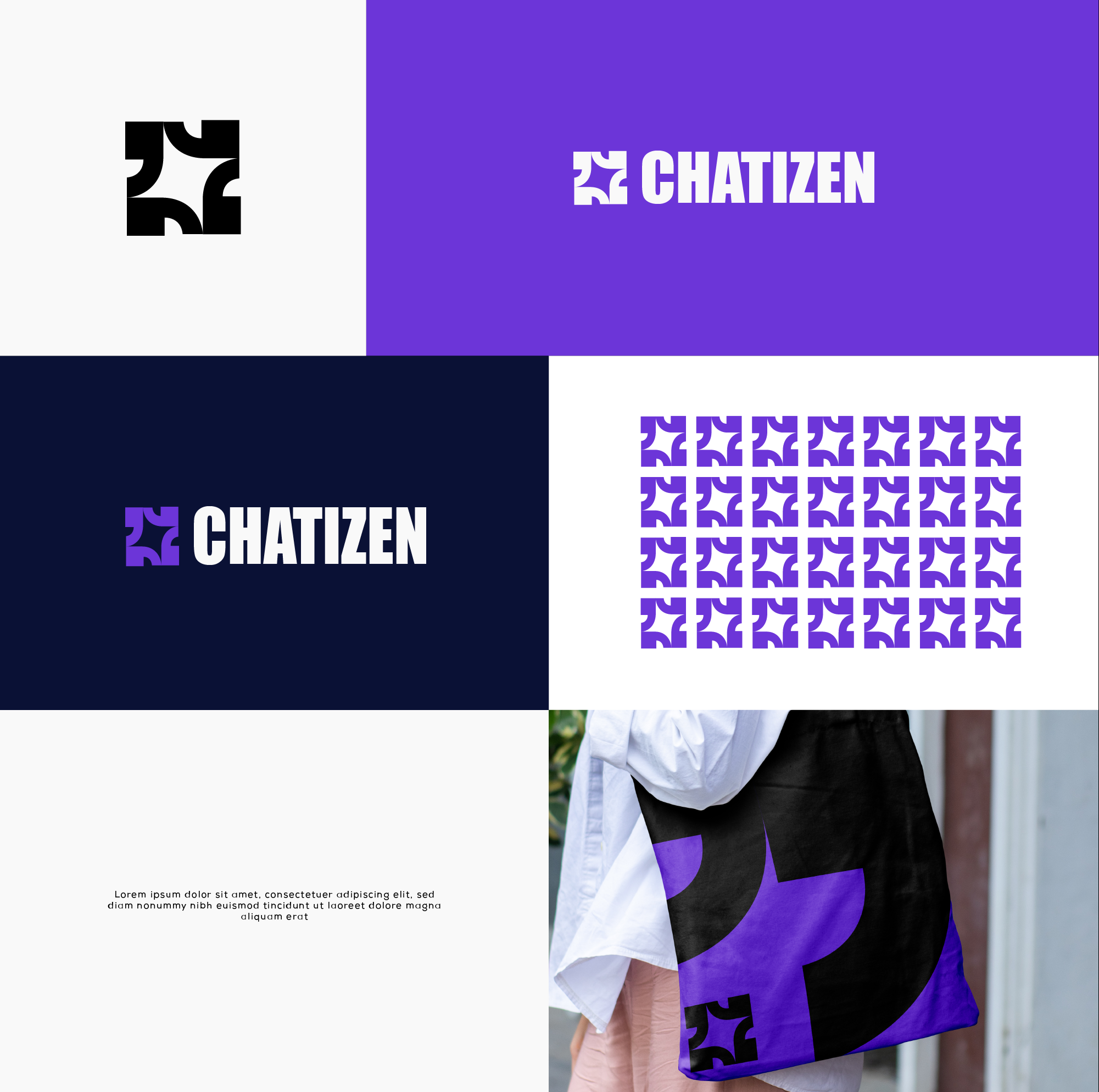 Logo created for chatizen branding graphic design logo motion graphics