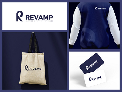 Revamp cloth cloth design cloth make clothing creative dress dress design fashion fashion show fashion world graphic design letter mark logo minimal logo modern cloth modern fashion new fashion reload revamp word mark