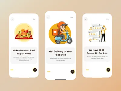 Onboarding Screen – Food Delivery App app app design buy food delivery food app grocery delivery app ios mobile mobile app mobile ui mobileonboarding modernfoodapp onboardingscreen online food order app restaurant app splashscreen ui design uiux useronboarding welcome screen