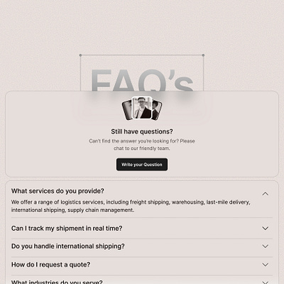 FAQ's Section faqs faqs section grey pops product designers uiux