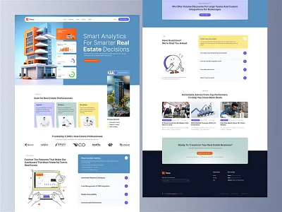 Trezo - Real Estate Landing Page envytheme landing landingpage real estate uidesign uxdesign uxresearch