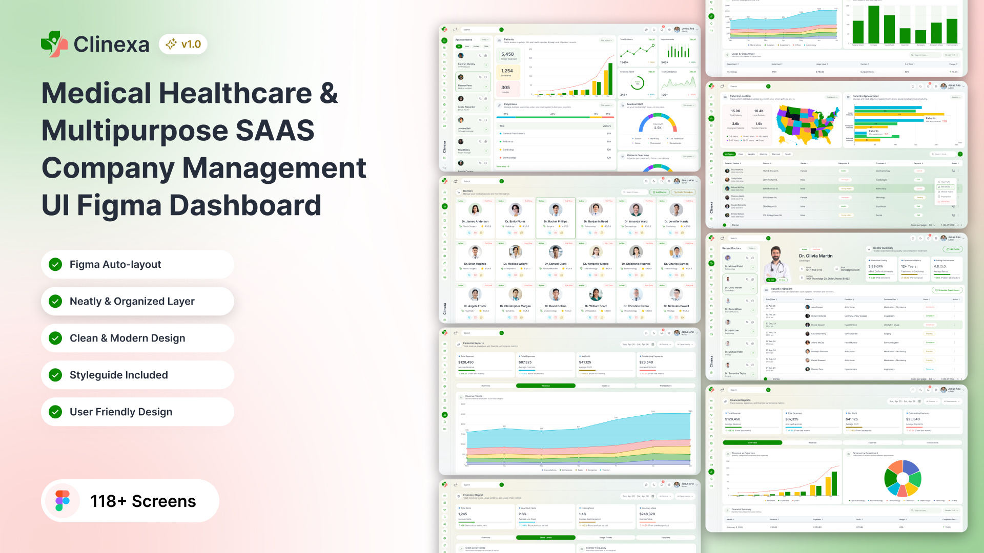 Example of Medical Healthcare Management Dashboard
