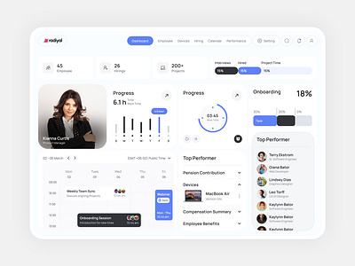 HR & Performance Web App UI Design b2b b2c dashboard dashboard design data visualisation employee management hr hr management human resources platform product design recruitment saas saas dashboard ui ui design user interface web app web design website design