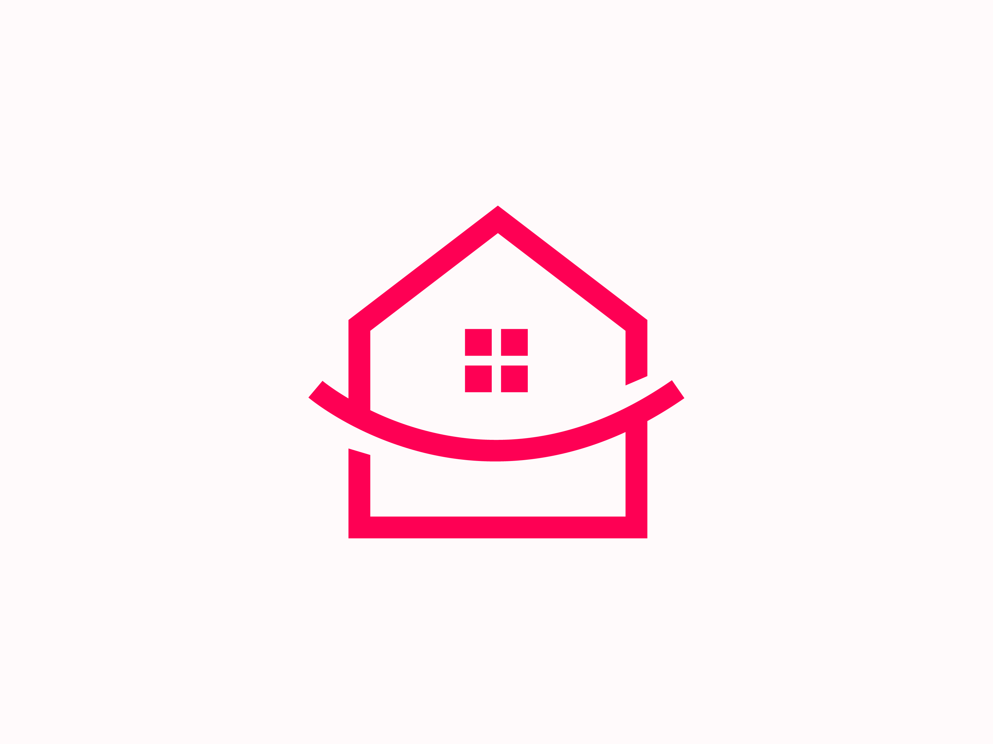 Creative Home and Smile LogoMark brand design branding creative design graphic design home house illustration logo minimal logo real estate logo stationery unique vector