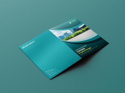 Presentation folder design branding graphic design