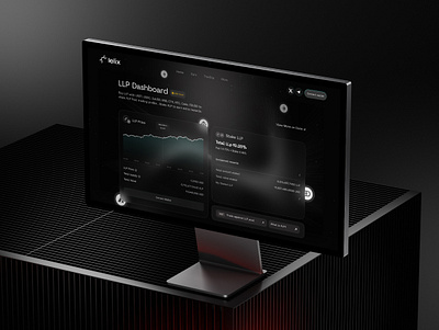 Crypto Dashboard | LLP page blockchain chart crypto dapp dark dashboard design exchange interface marketplace nalytics platform swap ui userinterface web web3 website