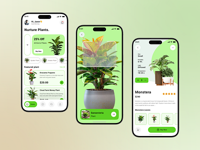 Plant Shop Mobile App app design care mobile app e commerce shop luxury app mobile app mobile design nursery nursery app plant plant care plant care mobile app plant shop mobile app plant ui plantapp plantcare shop shop mobile app ui design