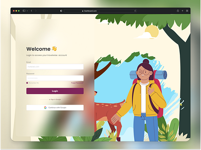 Travel login UI designinspiration loginpage travel ui userinterface ux webdesign