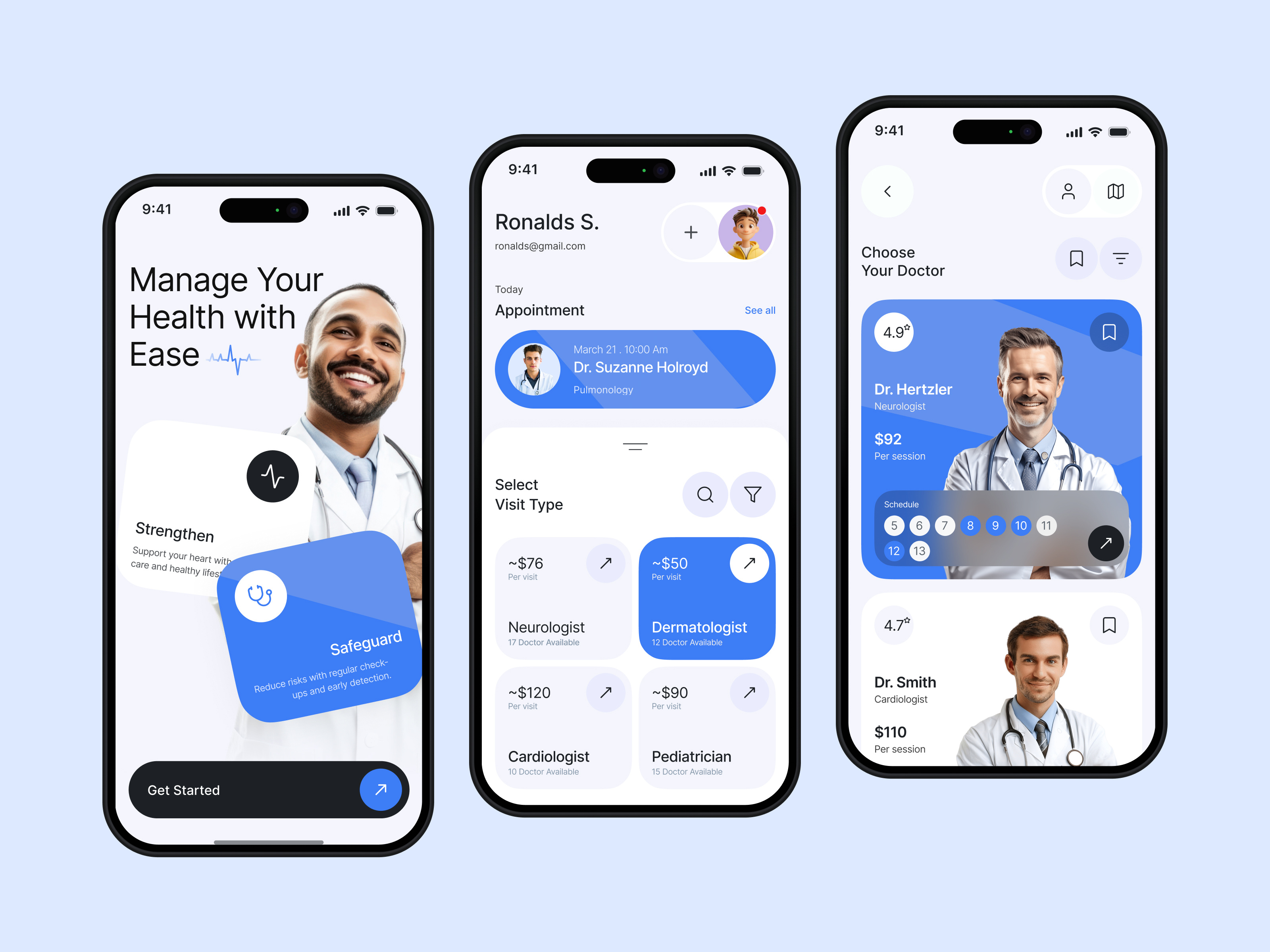 Online Doctor Appointment App app design appointment appointment booking app clean app clinic doctor doctor app doctor booking app health healthcare healthcare app medical app medicine mobile app oripio patient sujon ui design ui ux design agency