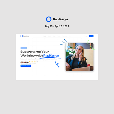 RapiKarya - All in one Productivity Platform ui webdesign