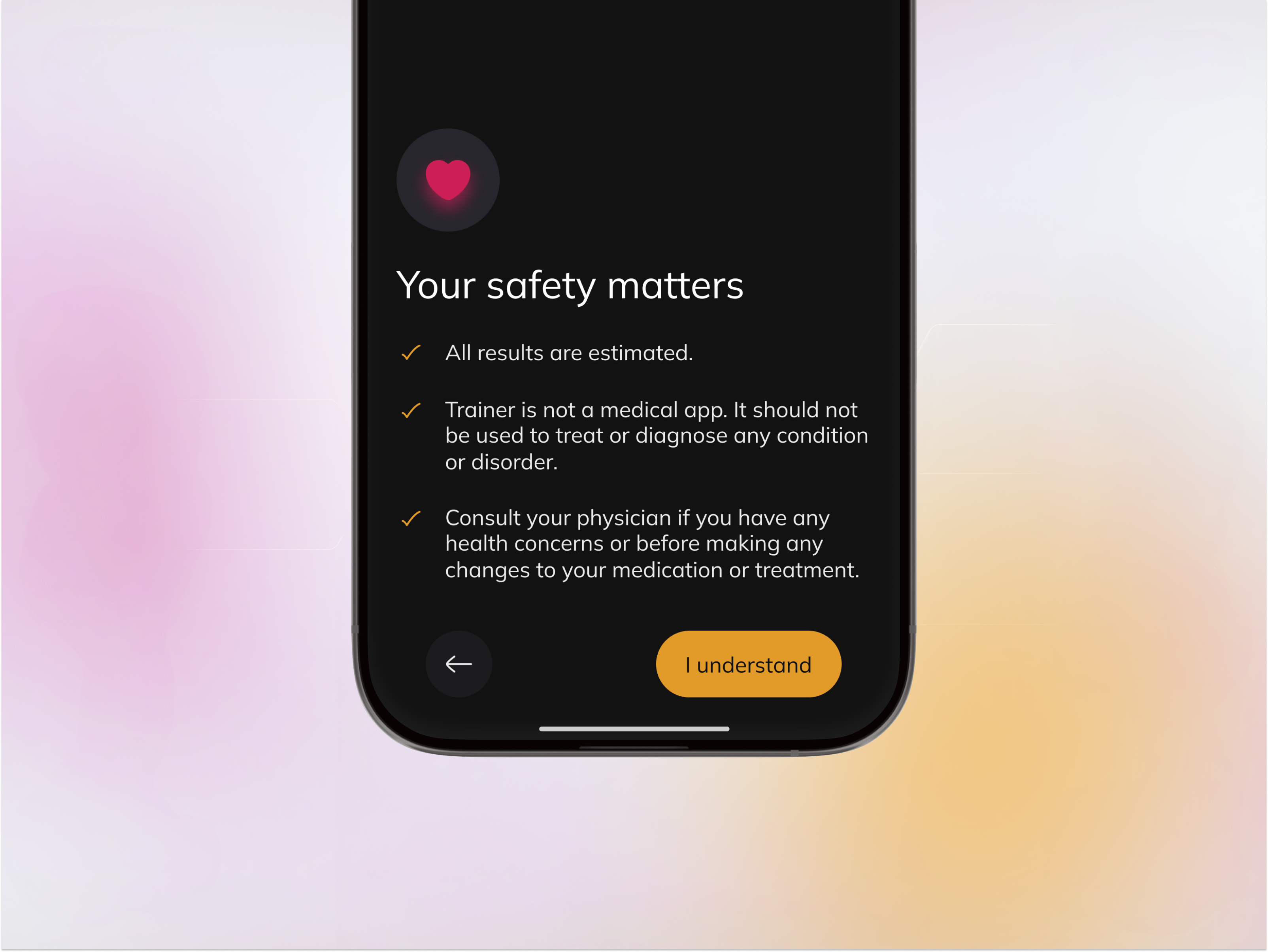 Fitness App Safety - Instructions - Humaized 3d alert animation branding design fitness app graphic design healthy illustration instructions logo minimal physical safety typography ui ui design vector