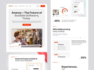 Software Agency Design 2025 2025 new shots agency design expensive design figma home page new design saas saas platfrom saas software software software agency technology tranding ui uiux user interface web website