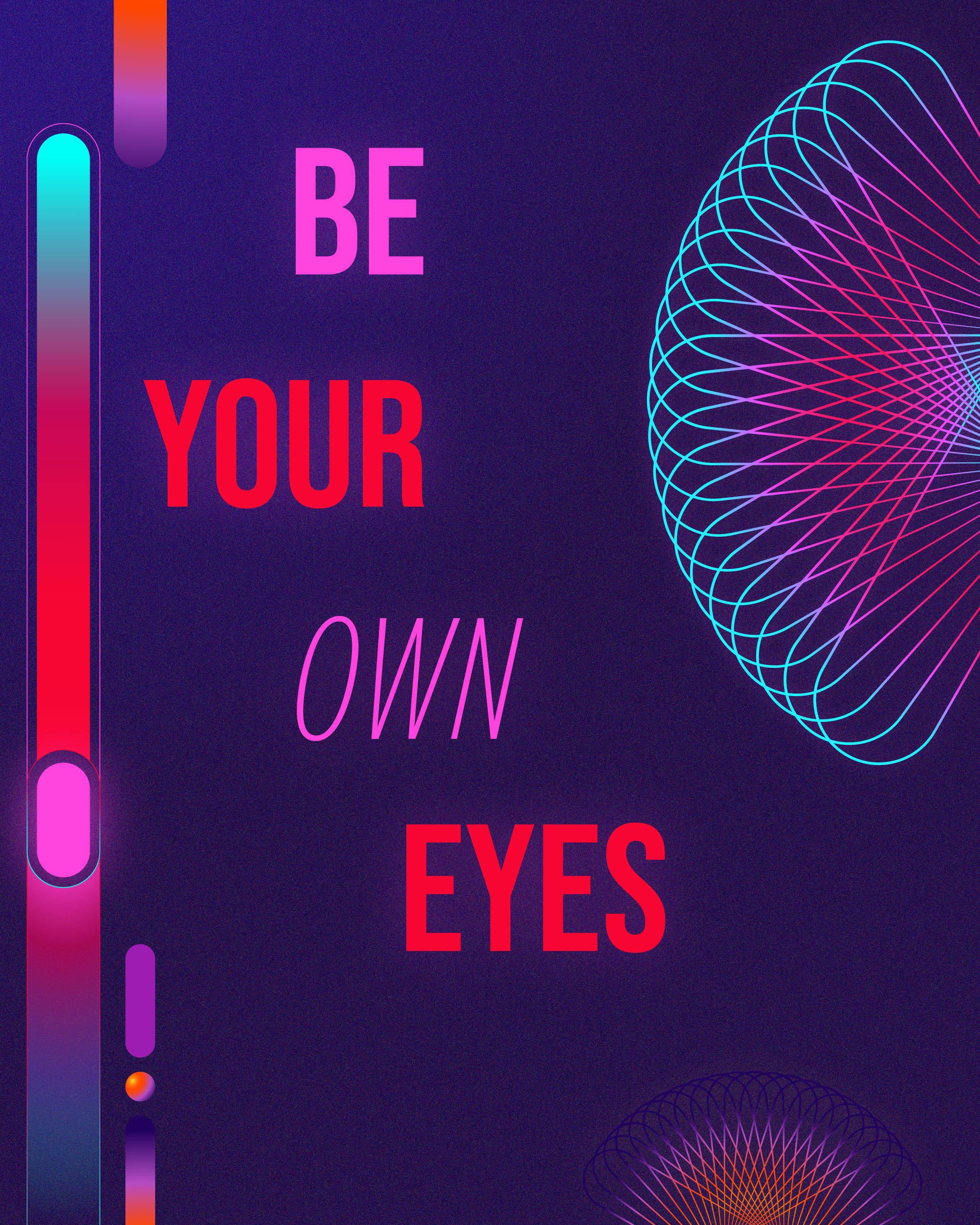 Neon Dream color creative digital gradient graphic design ilustration neon poster typography