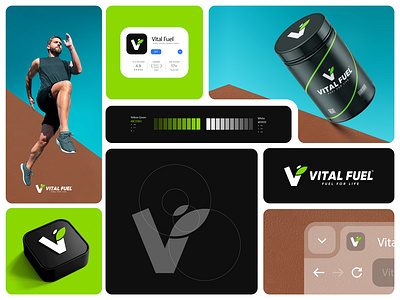 Vital Fuel branding graphic design logo