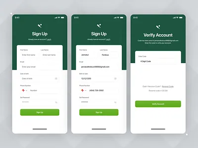 Sign up Flow 2025 new shots account account create create account design figma login new design sign in signup signup flow ui uiux user interface verify account