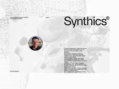 Synthics® 3d branding design illustration landing page logo ui ui ux ui elements web design webdesign