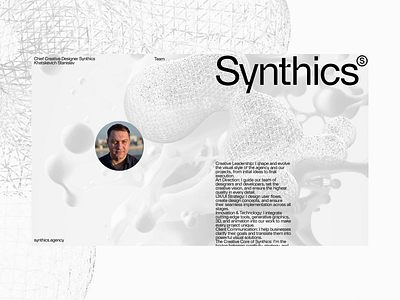 Synthics® 3d branding design illustration landing page logo ui ui ux ui elements web design webdesign