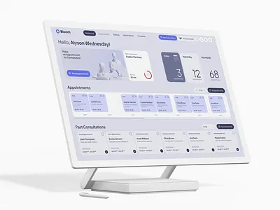 Voice-to-Text EMR Platform app application clinic company dashboard emr figma medical recognize ui ux voice to text