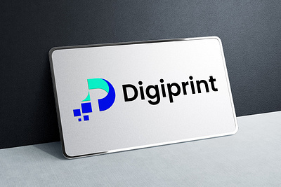 Digiprint logo design brand branding d letter d logo design digital logo logo design