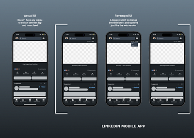 linkedin dropdown menu figma ui uiux visual design visuals