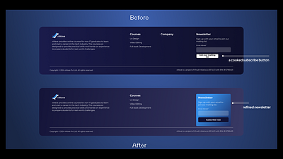 footer / newsletter redesign figma graphic design product design uiux visual design visuals