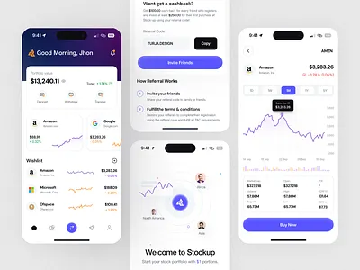Smart Finance Mobile App Design app design clean ui design digital finance finance finance app finance ui financial technology fintech design fintech ui investment app mobile app design mobile app ui money management saas design ui uiux design user interface ux design wealth management