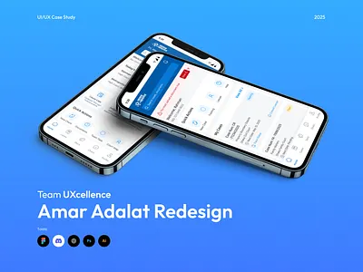 Amar Adalat – Redesigning Bangladesh's Judicial App | Case Study appdashboard cleanui designsystem figmadesign governmentapp govtech interfaceinspiration judicialapp legaltech minimalui mobileappdesign modernappdesign productdesign redesign smartbangladesh uidesigninspiration uiuxdesign userexperience uxcasestudy uxresearch