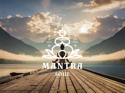 Aesthetic Nature and Yoga Logo aesthetic badge branding hand drawn hipster illustration logo organic organic logo retro vintage vintage badge yoga yoga logo