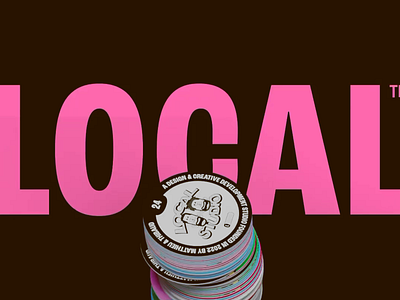 LOCAL Brand Pattern bold bold typography brand pattern branding charecter design creative design graphic design illustration local local studio men illustration pink letters typo typographic design typography