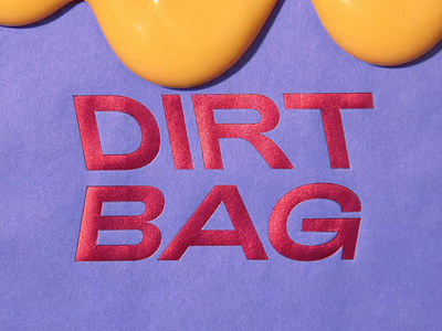 Fluid Typography- 3D Branding Design 3d 3d art 3d art work 3d composition 3d design 3d element bold colorful creative design dirt bag dynamic glossy illustration liquid effect playful purple background typography vibrant